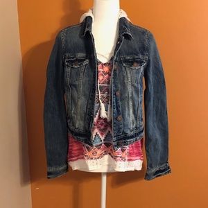 American Eagle Cropped Denim Jean Jacket